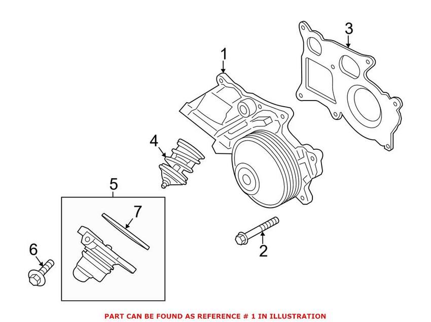 BMW Engine Water Pump 11518516205